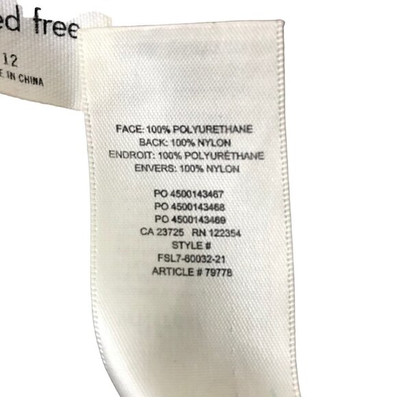 Aritzia Wilfred  Free Cognac Charm Faux Leather High Waisted Pants Size 12 - Picture 9 of 9